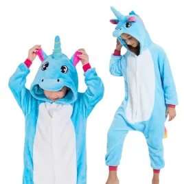 pizama-onesie-kigurumi-kostium-lazurowy-jednorozec-dzieci-125-135cm