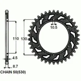 zebatka-napedzana-stalowa-sunstar-sunr1-5474-43