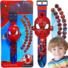zegarek-3d-z-projektorem-spiderman-czlowiek-pajak-wyswietla-obrazki-figurka