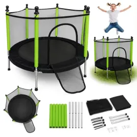 bezpieczna-trampolina-ogrodowa-dla-dzieci-siatka-pilki-do-zabawy-140cm