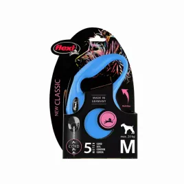flexi-smycz-new-classic-m-5m-do-20kg-niebieska
