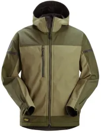 kurtka-softshell-stretch-allroundwork-z-kapturem-1226-snickers-xxl-khaki