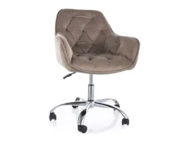 fotel-obrotowy-welurowy-tapicerowany-pikowan-q-190-velvet-signal-ciemny-bez