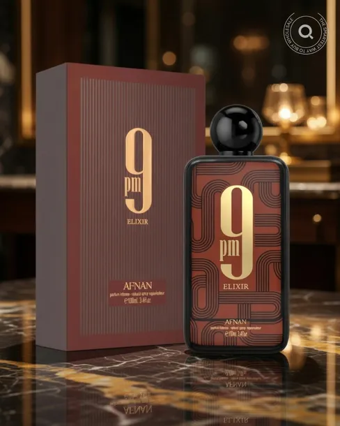 Afnan 9pm Elixir 100ml Perfume Extract Arabic Perfume Universal Unisex