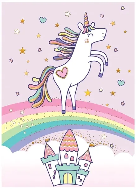 karnet-mini-b8-unicorn-tecza-stan-opakowania-oryginalne