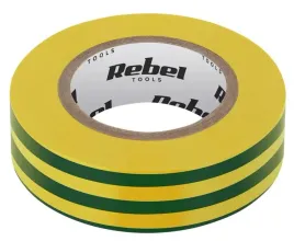 tasma-izolacyjna-klejaca-rebel-013-mm-x-19-mm-x-10-yd-zolto-zielona