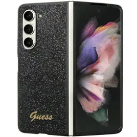 guess-pokrowiec-do-samsung-z-fold5-f946-glitter-script-hard-case