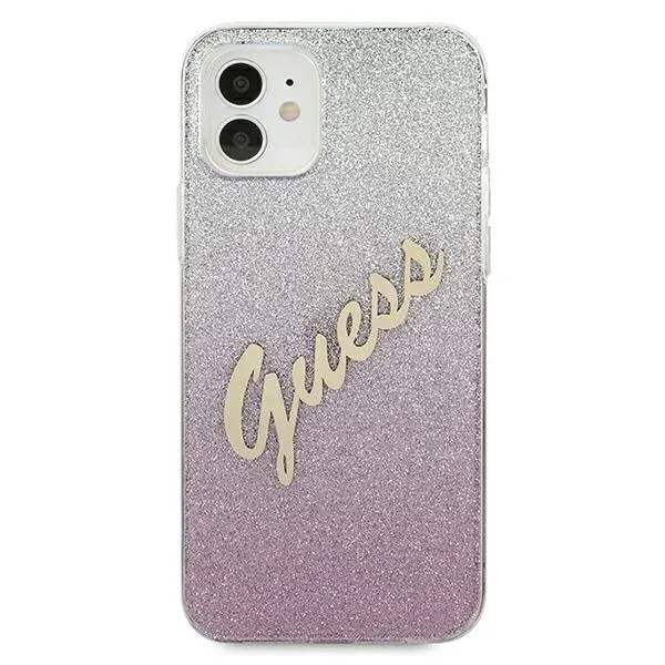 guess-etui-hard-case-do-iphone-12-mini-54-glitter-gradient-script-z-modern-przeznaczenie-apple