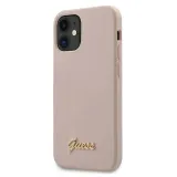 guess-etui-hard-case-do-iphone-12-mini-54-silicone-script-gold-logo