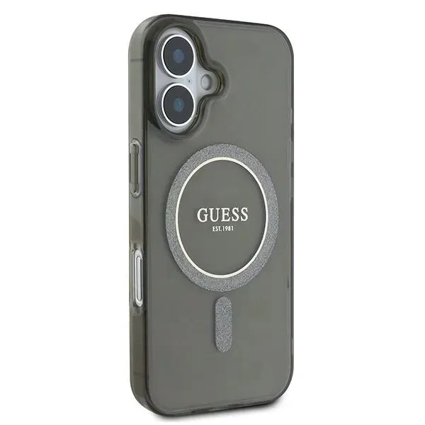 guess-etui-case-hardcase-iml-glitter-circle-do-iphone-16-plus-do-magsafe-kolor-czarny