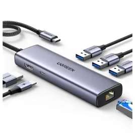 ugreen-hub-usb-c-adapter-do-usb-a-hdmi-rj45-pd-konwerter-wielofunkcyjny-6w1