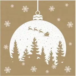 serwetki-lunch-daisy-bn-christmas-bauble-with-forest-silhouette-on-gold-s