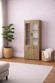 witryna-80-cm-dab-artisan-do-salonu-szafka-regal