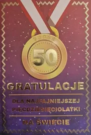 karnet-urodziny-50-medal-damskie