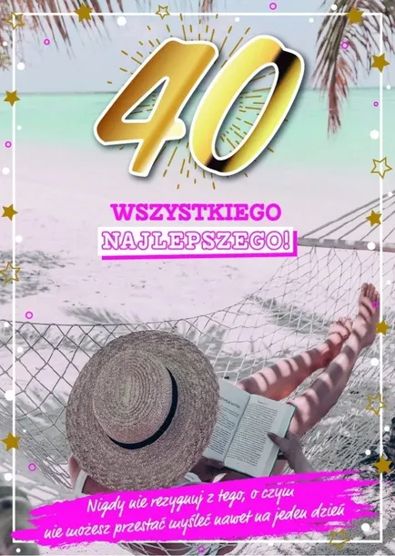 karnet-urodziny-40-okazja-boze-narodzenie