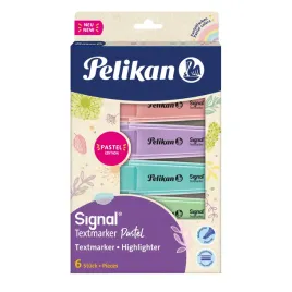 zakreslacz-signal-pastel-6-kolorow-pelikan