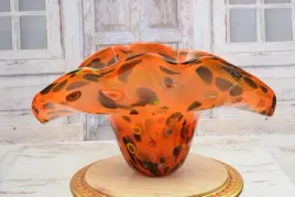 szklo-murano-style-wazon-flakon-pomaranczowy-wlochy-prezent