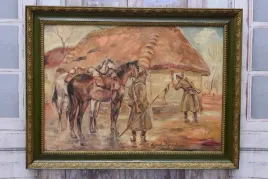 wojciech-kossak-patrol-zwiad-polski-stary-obraz-olejny