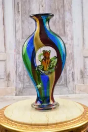 szklo-murano-style-wazon-kolorowy-z-zabka-wlochy-prezent
