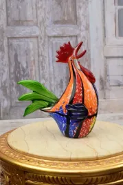 gigant-szklo-murano-kogut-kogucik-figura