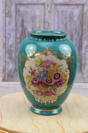 porcelanowy-turkusowy-wazon-donica-na-kwiaty-secesja-sygnowany
