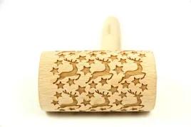 walek-do-ciasta-renifery-gwiazdki-drewniany-dobrej-jakosci-19-cm-drewniany
