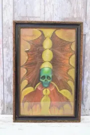 beksinski-pastel-na-kartonie-za-szklem-stary-obraz-czacha
