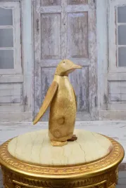 drewno-teakowe-teak-pingwin-figura-drewniana-rekodzielo-prezent