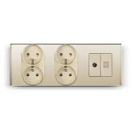 gniazdo-elektryczne-szklane-potrojne-3f-229mm-tv-antena-internet-rj45-cat5e
