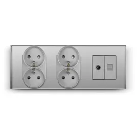 gniazdo-elektryczne-szklane-potrojne-3f-229mm-tv-antena-internet-rj45-cat5e