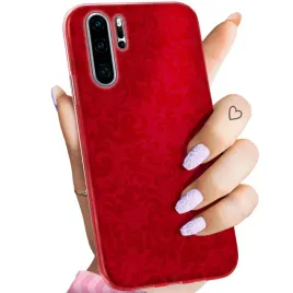 etui-do-huawei-p30-pro-wzory-czerwone-serca-roze-obudowa-pokrowiec-case