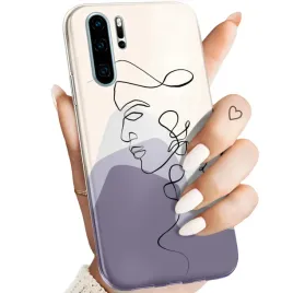 etui-do-huawei-p30-pro-wzory-continuous-line-art-kreska-linie-obudowa-case