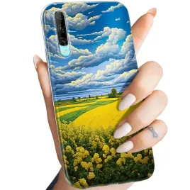 etui-do-huawei-p-smart-pro-huawei-honor-y9s-wzory-chmury-niebo-blekit