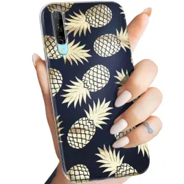 etui-do-huawei-p-smart-pro-huawei-honor-y9s-wzory-ananas-owoce-egzotyczne
