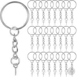 180-brelokow-do-kluczy-z-lancuszkiem-i-wkretami-do-diy-zestaw