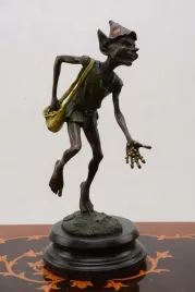 chochlik-gnom-skrzat-goblin-figura-z-brazu