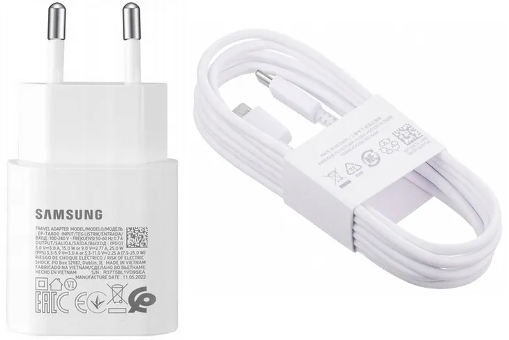 ORYGINALNA SZYBKA ŁADOWARKA SAMSUNG GALAXY 25W PD + KABEL USB TYP C 1M