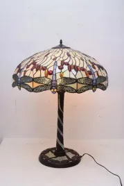 lampa-witrazowa-tiffany-wazki-mozaika-biuro-salon
