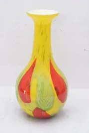 szklo-murano-zolty-wazon-waza-flakon