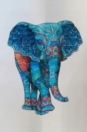 puzzle-drewniane-slon-zwierzeta-figurkowe-a5-prezent