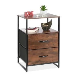 stolik-nocny-industrialny-z-szuflada-70-cm-loft-czarno-brazowy