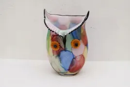 szklo-murano-kolorowy-wazon-twarz-figura-buzia