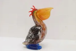 szklo-murano-style-glass-figura-ptak-pelikan