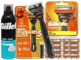 maszynka-gillette-fusion-5-micropulses-12x-ostrza-zamienne-pianka-200ml