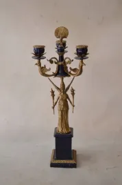 empirowy-swiecznik-braz-kobalt-sygnowany