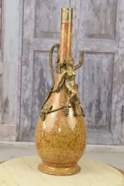 pomaranczowa-porcelana-wazon-karafka-aniol-z-winogronem
