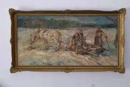 jozef-brandt-z-warszawy-wyprawa-mysliwych-na-polowanie-duzy-stary-obraz