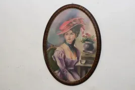 olga-boznanska-arystokratka-w-kapeluszu-duzy-stary-polski-obraz