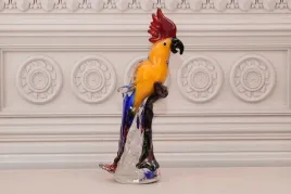 szklo-murano-style-kolorowa-papuga-ptak-figura-prezent-wloski