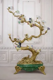 113cm-swiecznik-z-brazu-porcelana-ptaszki-na-galezi-secesja-sygn